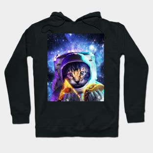 Astronaut Cat Eating Pizza Taco Hoodie